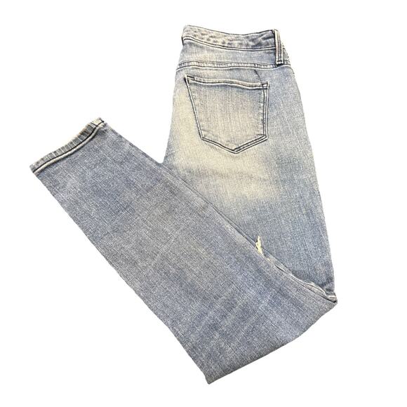 Mossimo Womens Size 8 R Mid Rise Distressed Power Stretch Jeans Jeggings - Picture 14 of 16